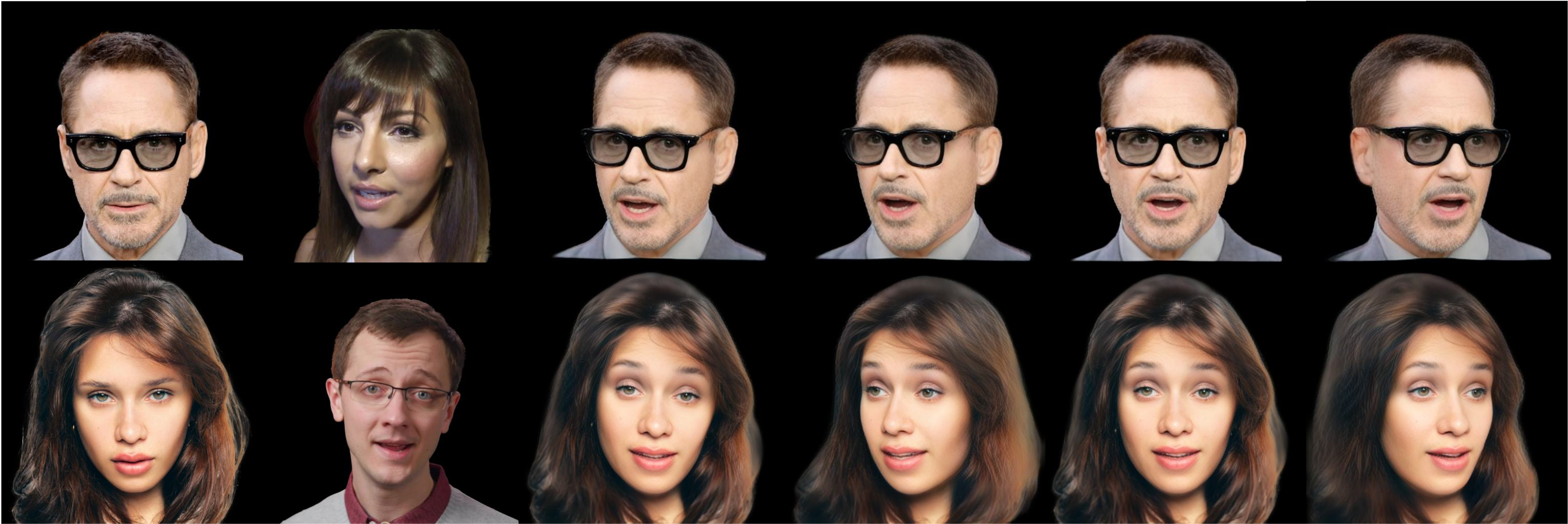 Reenactment and multi-view results.